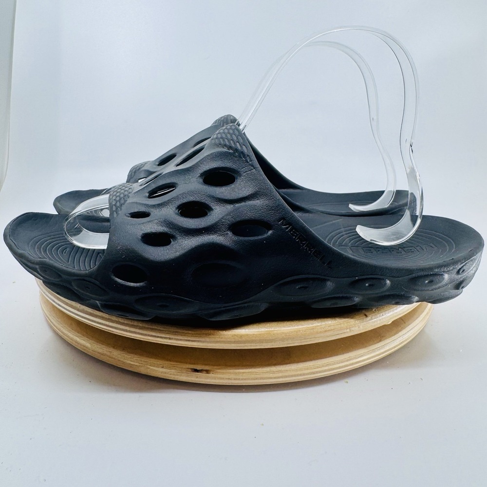Merrell Hydro Slide 2 Sandals Shoes Mens 5.5 Womens 7 Black Comfort Unisex